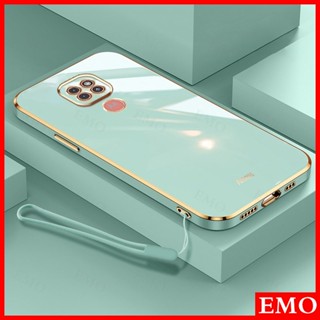 Motorola Moto G9 G9 G9 Play G9 Plus Estojo Para Telefone Celular + Vem Com Drawstring Luxury Straight Edge 6D Protetor Câmera Galvanizada