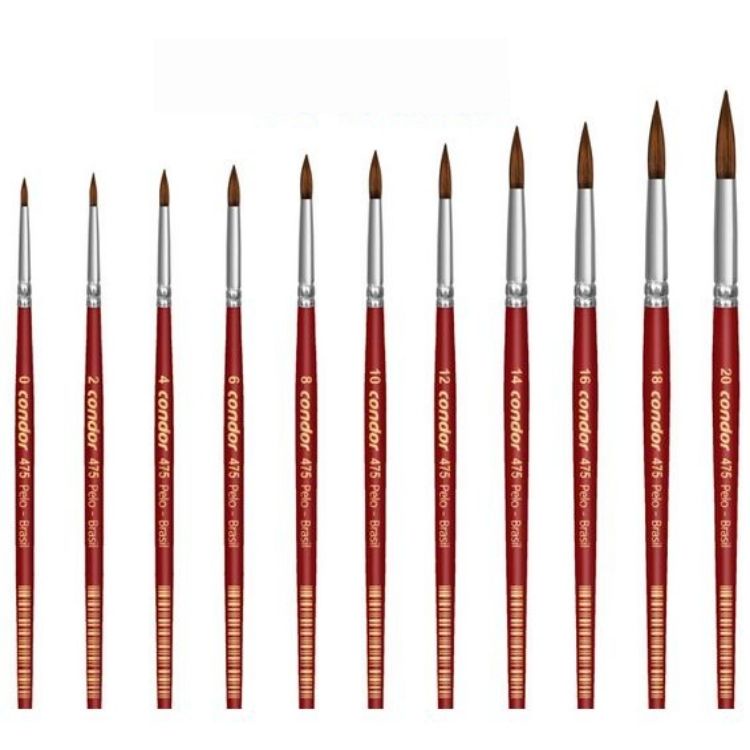 Pincel Redondo Ref. 475  CONDOR em Oferta na Shopee