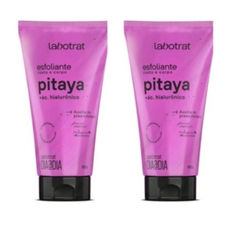 2 Esfoliante Pitaya Corpo e Rosto 150g Labotrat em Oferta na Shopee