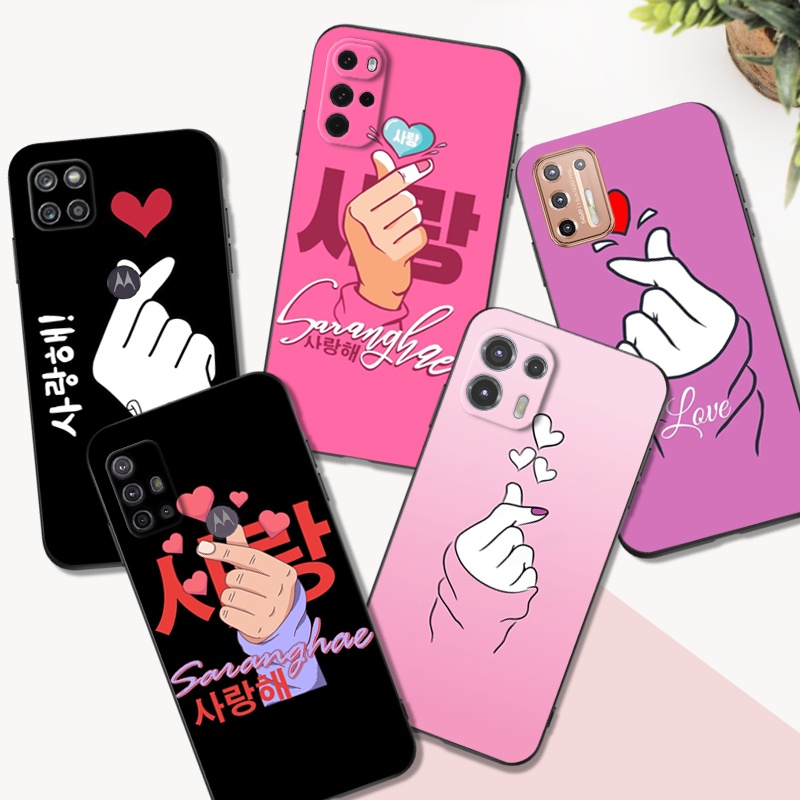 Estojo Para Motorola Moto G31 G71 5G G22 4G E32 Capa Telefônica Eu Te Amo Coração