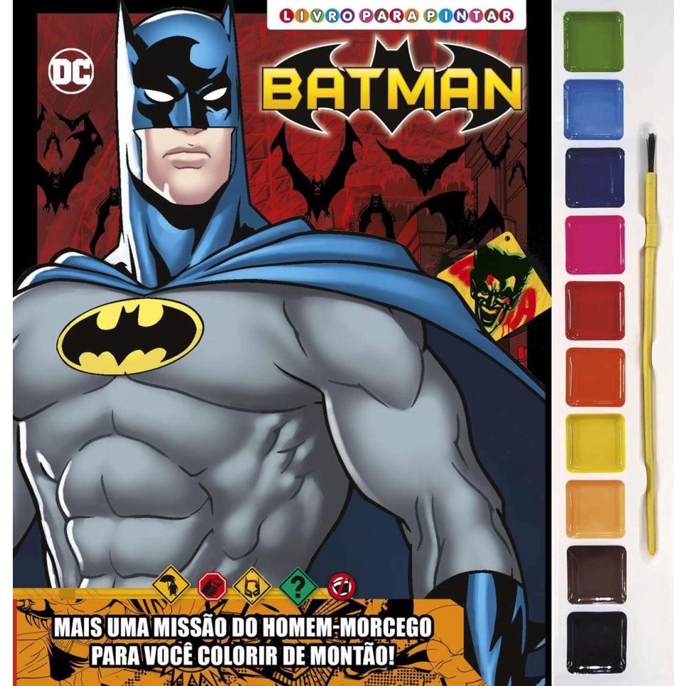 Livro para Pintar com Aquarela Batman