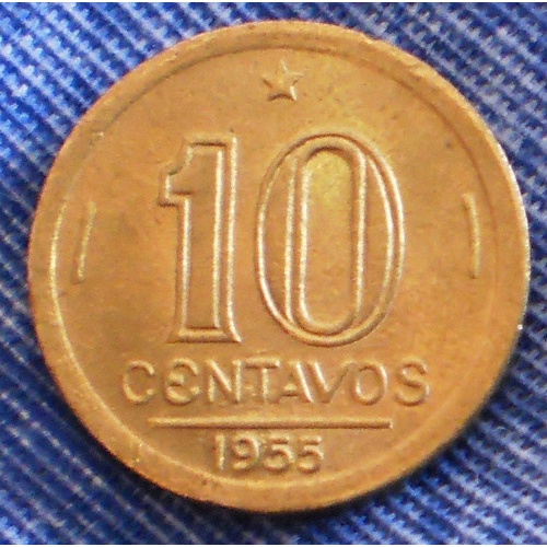 Moeda 10 Centavos Cruzeiro 1955 Jose Bonifacio (1)