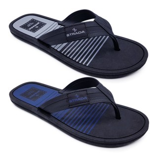 Kit 2 Pares Chinelo Sandália Masculino Adulto Básico Casual Tiras Largas Borracha Resistente Original Strada Classic S01