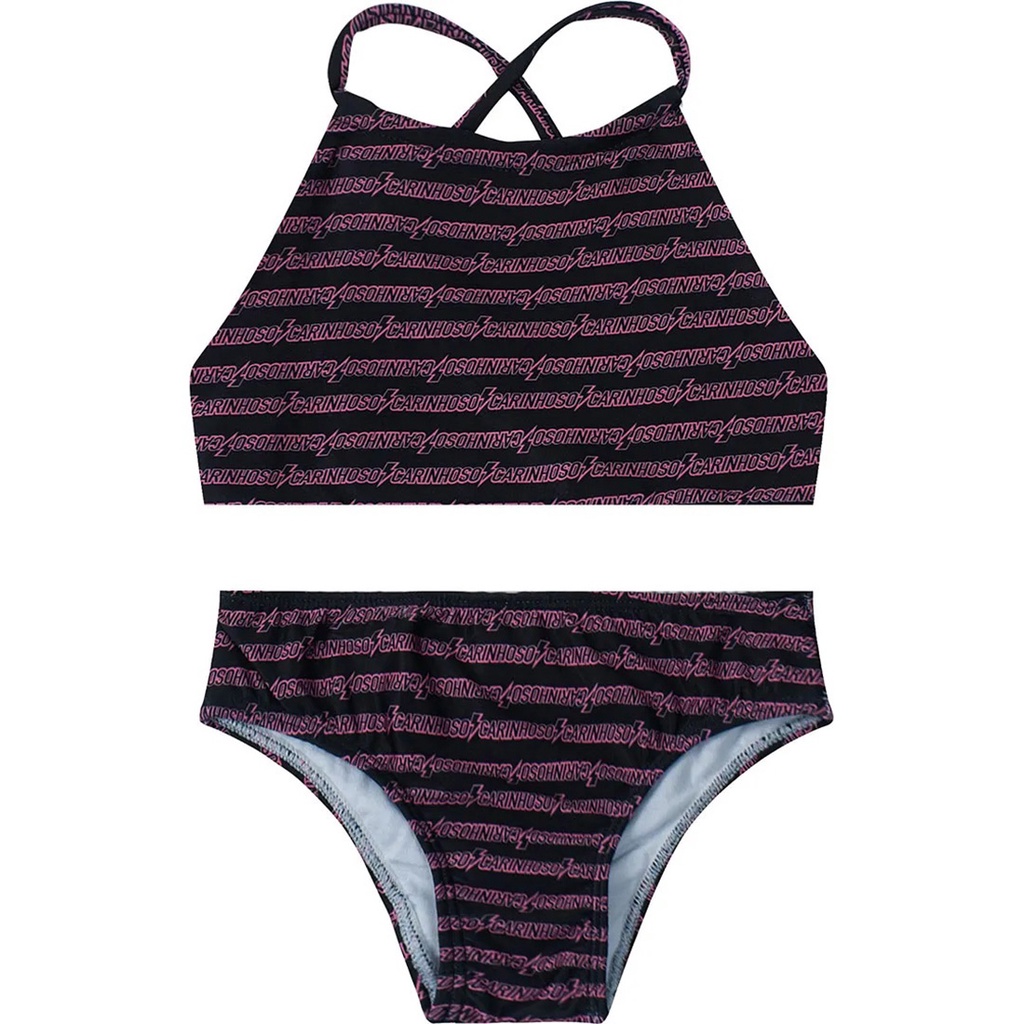 Biquíni Malwee Carinhoso Dupla Face Malha UV Proteção Solar Praia Verão Tam 2 ao 6