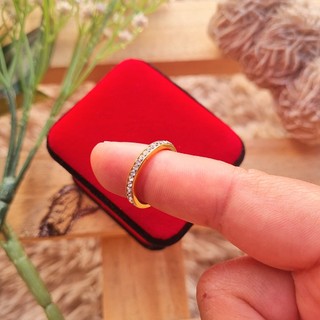 Anel aparador 2mm Dourado Aço Inoxidável compromisso