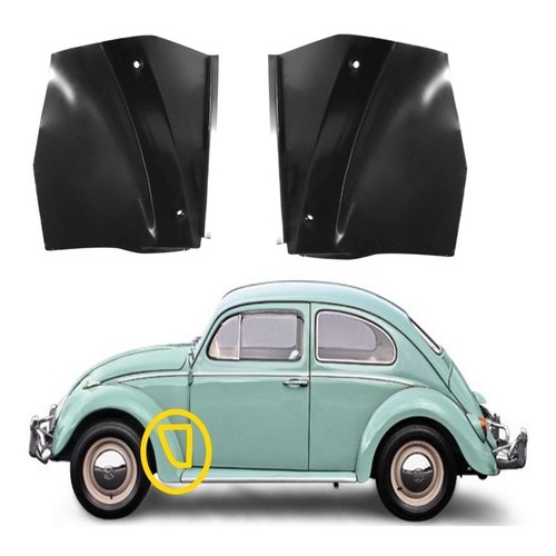 Par Remendo Inferior Lateral Dianteira Fusca em Oferta na Shopee