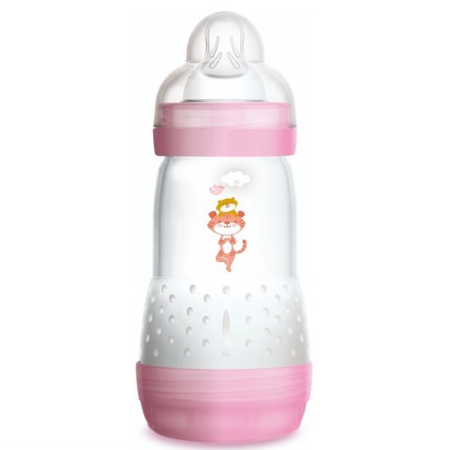 Mamadeira Infantil MAM Easy Start Anticólica 4+Meses Rosa 320Ml – MAM