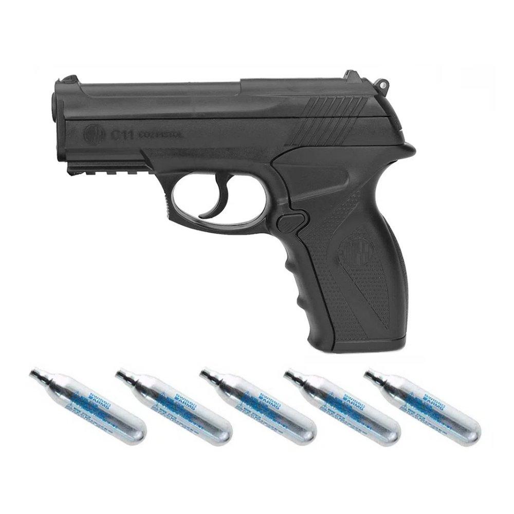 Pistola De Pressão Gas Co2 Wg C11 4,5mm , 05 Cil Co2 em Oferta na Shopee