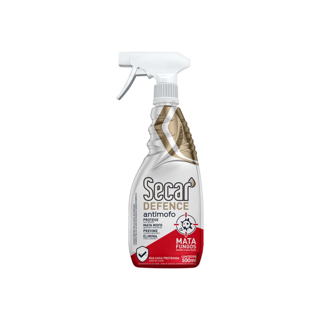 Antimofo Secar Defence Gatilho 500ml Desumidificador Sem Cheiro Para Armários Parede Gavetas Closets