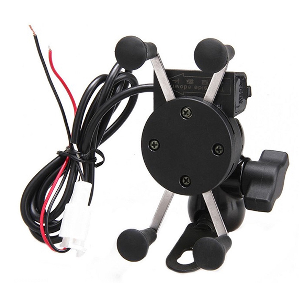 Suporte Celular Smartphone Garra Ferro C/ Carregador USB P/ Retrovisor (stallion) em Oferta na Shopee