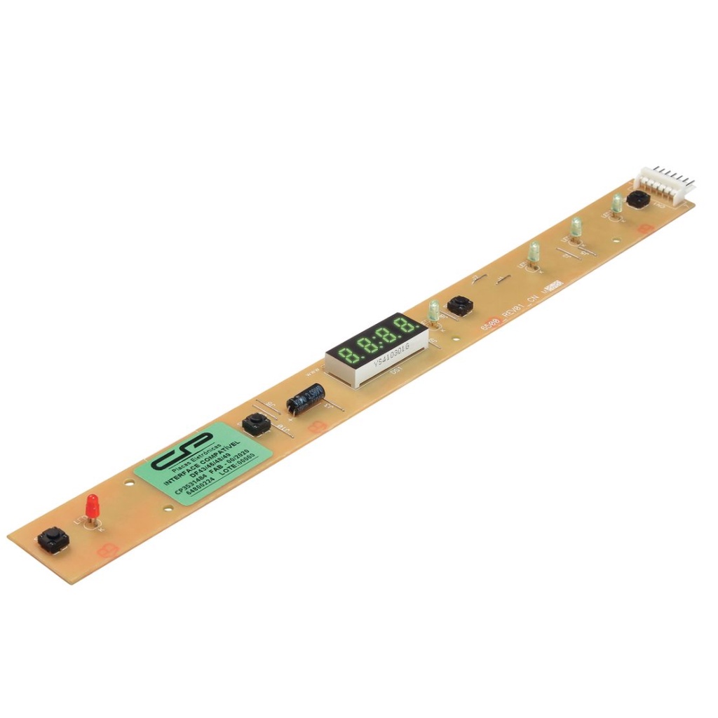 Placa Painel de Interface Compatível com Geladeira Electrolux DF46 64800224
