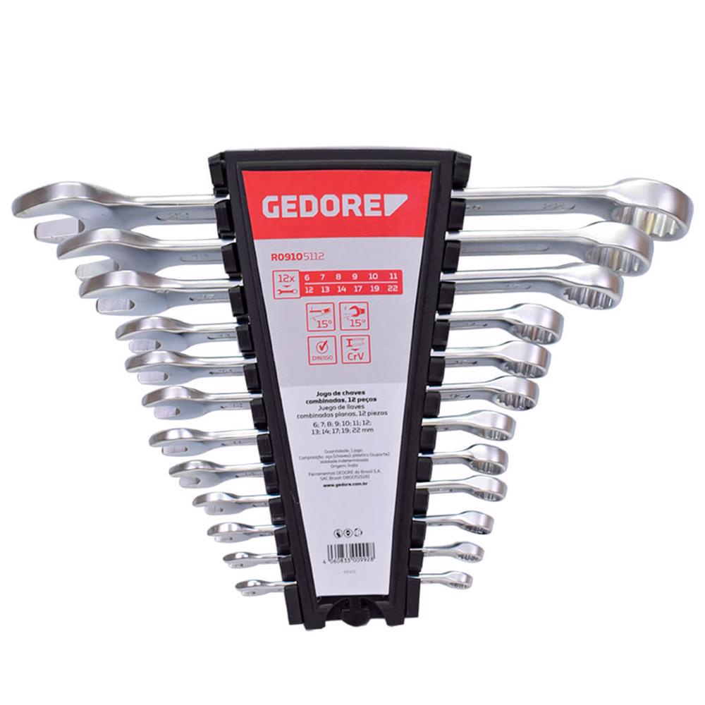 Kit Jogo De Chave Combinada 6 - 22mm 12 Pçs Gedore Red Profissional Original Cr-V Aço Cromo Vanádio em Oferta na Shopee
