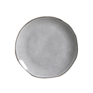 Jogo com 06 Pratos para Sobremesa Orgânico Concreto Preto