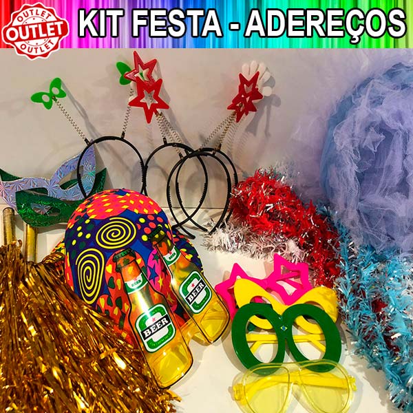 KIT Acessorios Festa BALADA com 11 itens