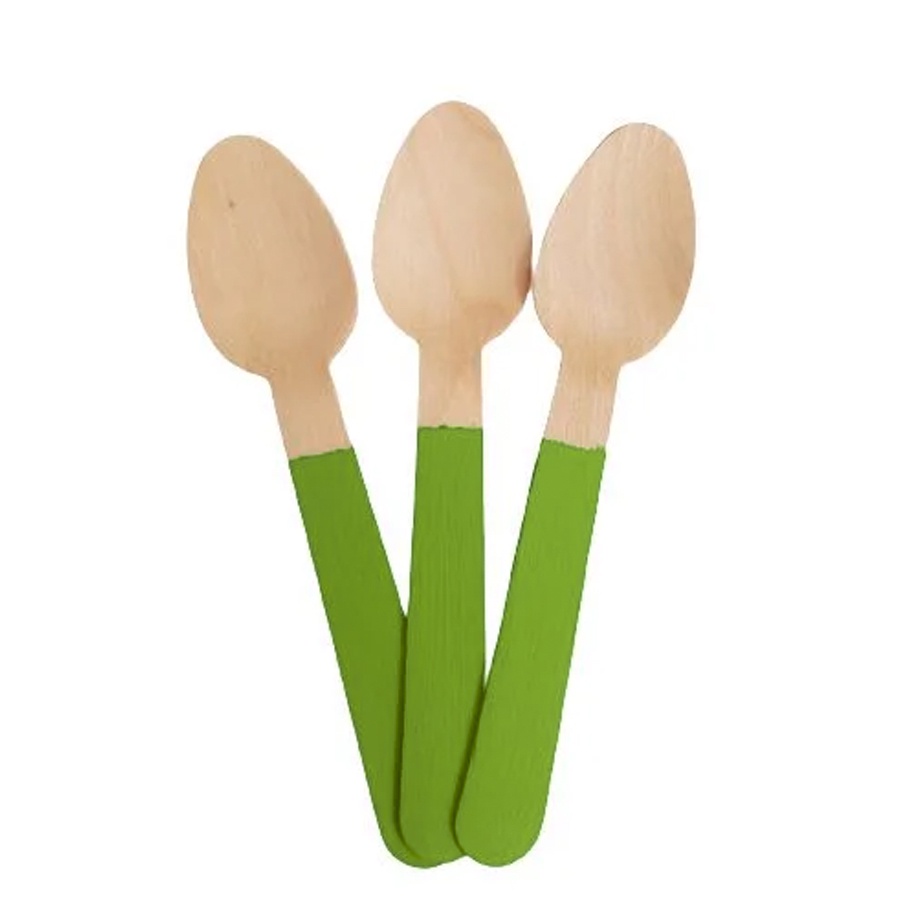 Colher de Madeira - Verde - 10 unidades - ArtLille - Rizzo - Home & Living