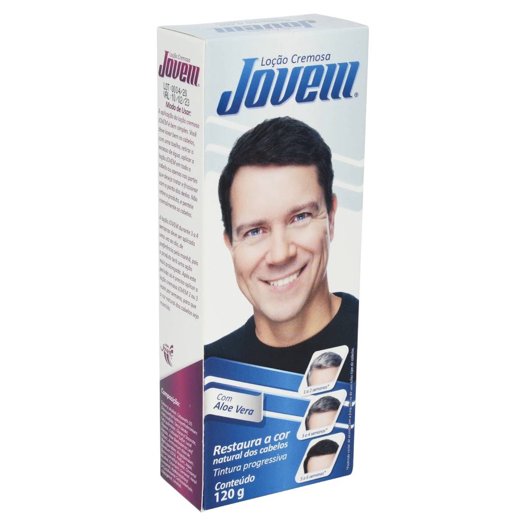 Loção Jovem Cremoso 120ml Escurecedora De Cabelo