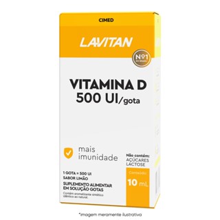 Vitamina D Lavitan Gotas 500 UI 10ml