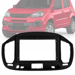 Moldura Painel 2 Din 9" Polegadas Fiat Uno 2015 até 2021