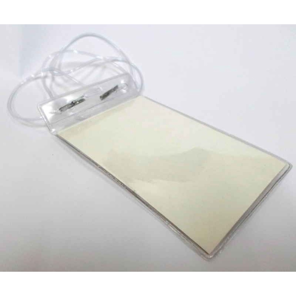 Crachá Com Cordão de Silicone 120x80 Mm Vertical ACP em Oferta na Shopee