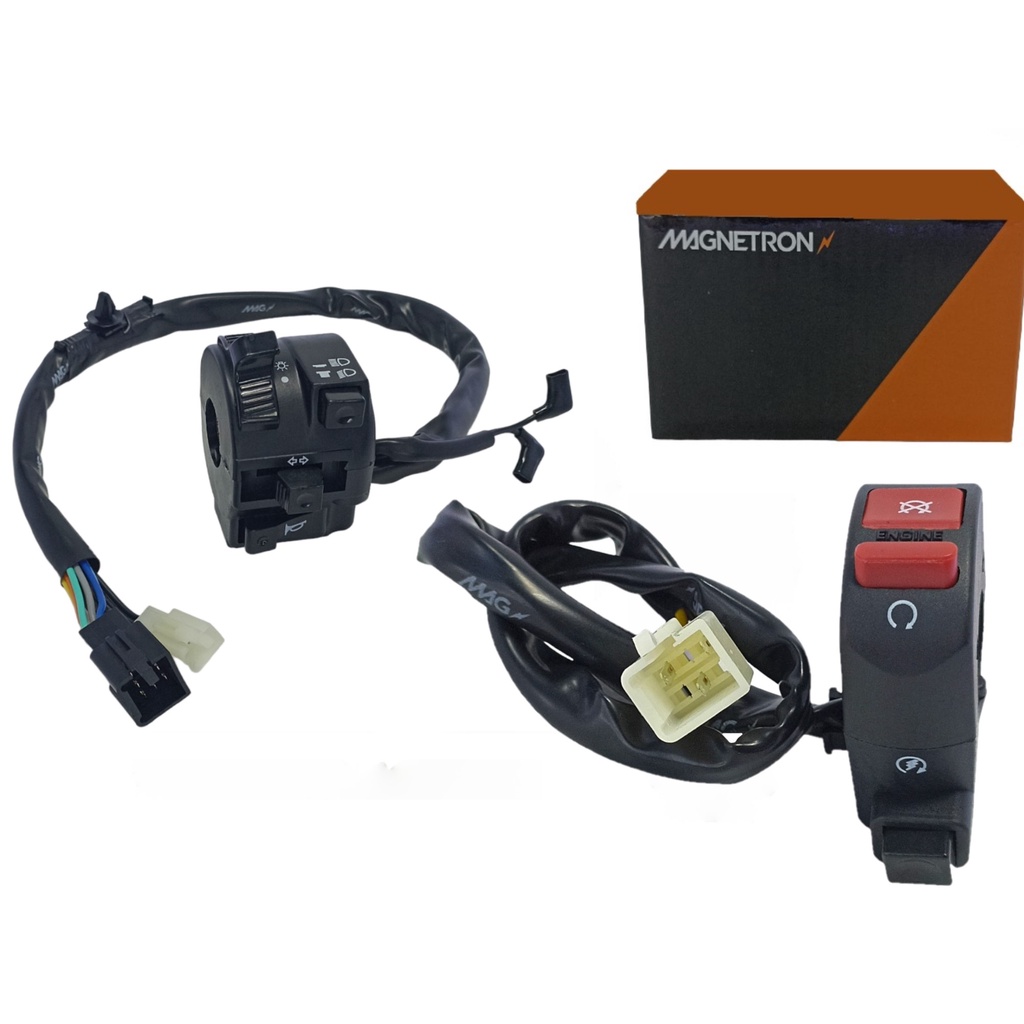 Kit Chave Punho Luz Partida Emergência Nxr 125 Bros Es 2003 2004 2005 em Oferta na Shopee