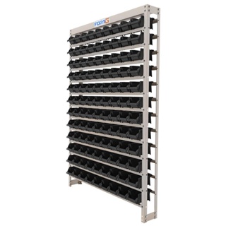 Estante Gaveteiro Organizador com 108 Gavetas Nr. 3 na Cor Preta - FortG em Oferta na Shopee