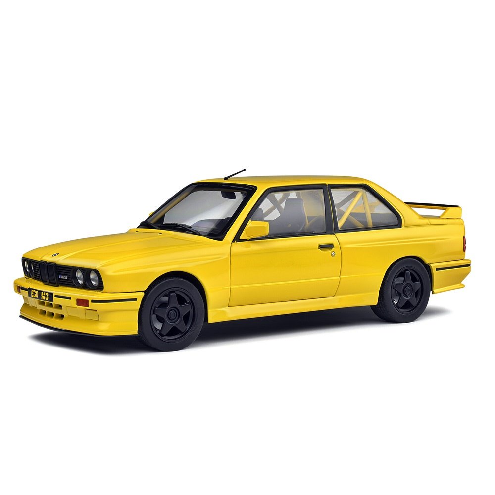 Miniatura Carro BMW M3 E30 (1990) - Amarela - 1:18 - Solido