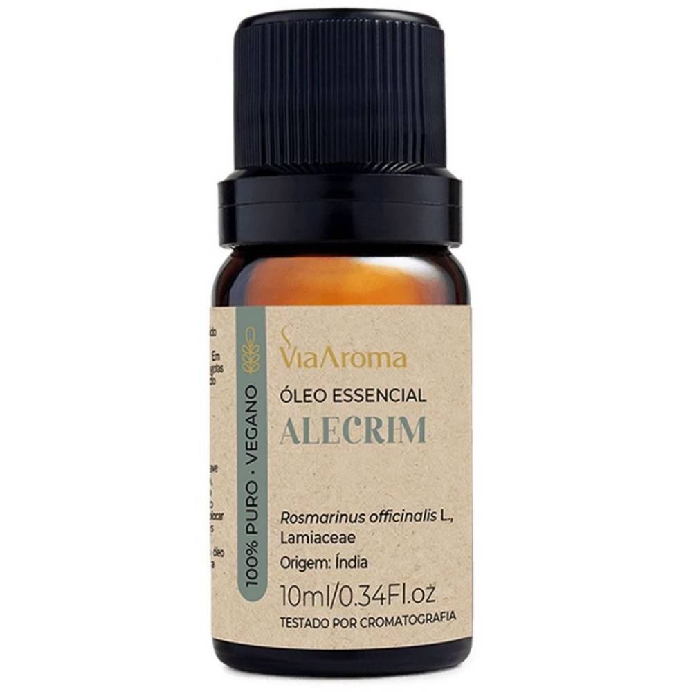 Óleo Essencial de Alecrim 10ml - Via Aroma em Oferta na Shopee