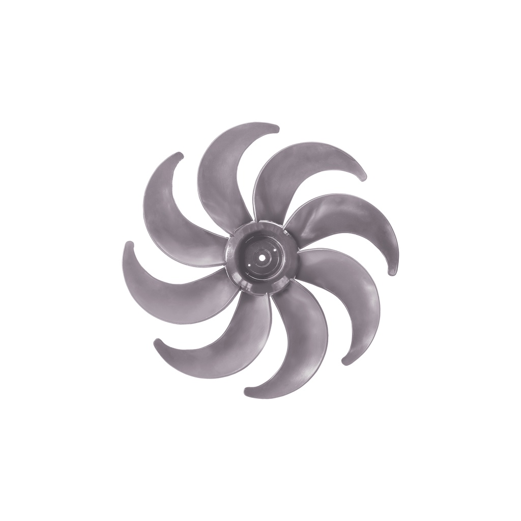 HÉLICE DE VENTILADOR COMPATÍVEL COM A MARCA ARNO 8 PÁS VENTO FORTE PRATA MICROMAX