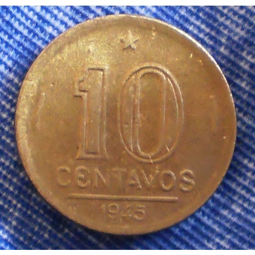 Moeda 10 Centavos Cruzeiro 1945 Getulio Vargas (1)