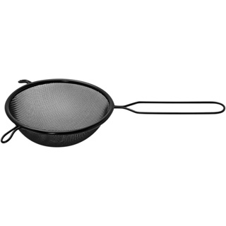 Peneira Aço Inox 14cm Preta Mimo Style Black Multiuso Cozinha para Coar e Filtrar Alimentos com Eficiência em Oferta na Shopee