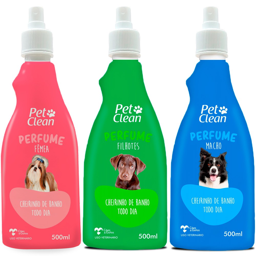 Perfume para Cachorro e Gato Pet Clean - 500 ml