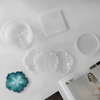 Molde De Resina Para Bases De Copos Em Forma De Flor Circular Base em Oferta na Shopee