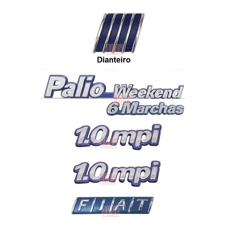Kit Emblema Palio Weekend 6 Marchas 1.0 Mpi + Fiat - 97 À 00