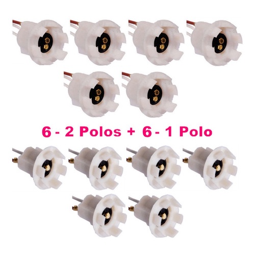 Soquete Margarida (6)1 Polo + (6)2 Polos Adaptacao Lanterna em Oferta na Shopee
