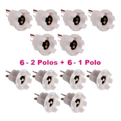 Soquete Margarida (6)1 Polo + (6)2 Polos Adaptacao Lanterna