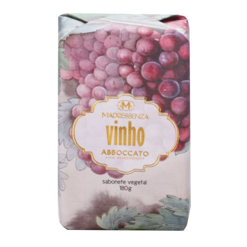 Sabonete Vegetal em Barra Vinho Madressenza 180g em Oferta na Shopee