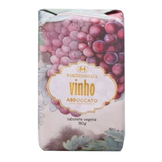 Sabonete Vegetal em Barra Vinho Madressenza 180g em Oferta na Shopee