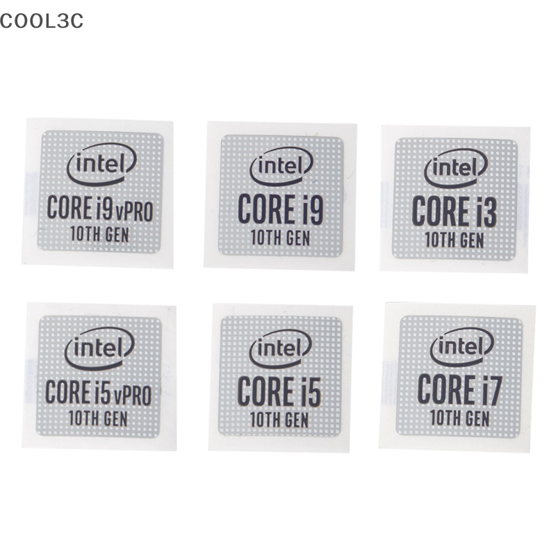 COOL3C 5pcs DIY Original 11a Geração Lntel Core I9 I7 I5 Adesivo Para Laptop Desktop Cpu Rótulo Escritório Computador Portátil Decoração Notebook HOT