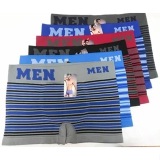 Kit 6 Cuecas Box Boxer Adulto Sem Costura MEN Microfibra