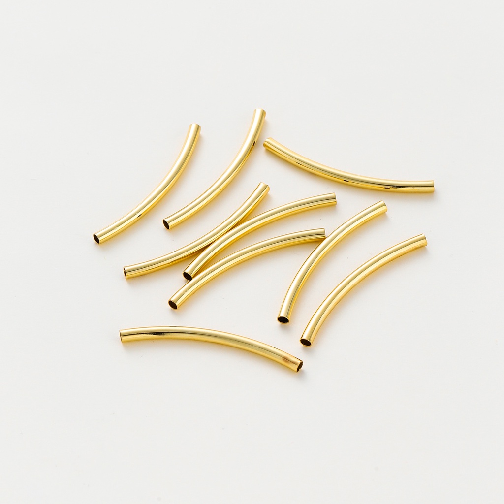 St . Kunkka 20pcs 15-35mm 18K Retenção De Cor Cotovelo Brilhante Dourado Real Feito Para Pulseira