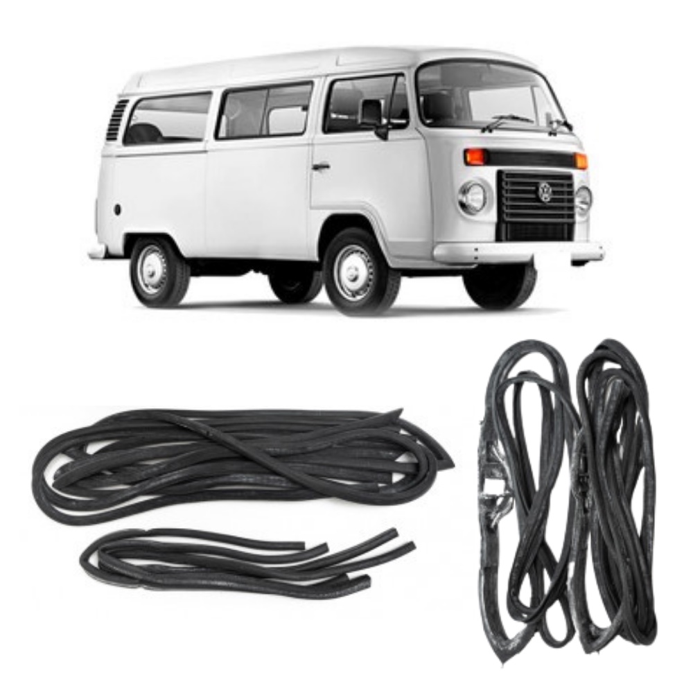 Kit Borrachas Sem Emenda Completo Para Porta Dianteira E Porta-Malas Da Kombi De 1957 A 2013 em Oferta na Shopee
