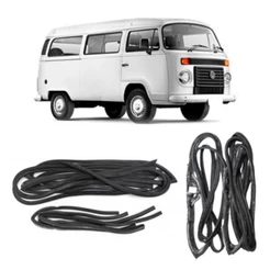 Kit Borrachas Sem Emenda Completo Para Porta Dianteira E Porta-Malas Da Kombi De 1957 A 2013