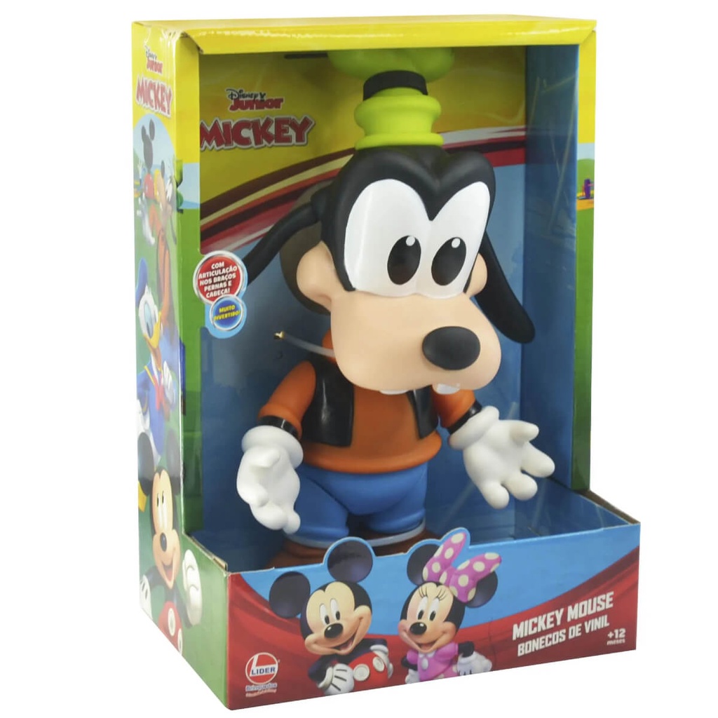 Brinquedo Boneco Articulado de Vinil Atóxico Pateta Baby 16cm +4 meses Líder - 2892 em Oferta na Shopee