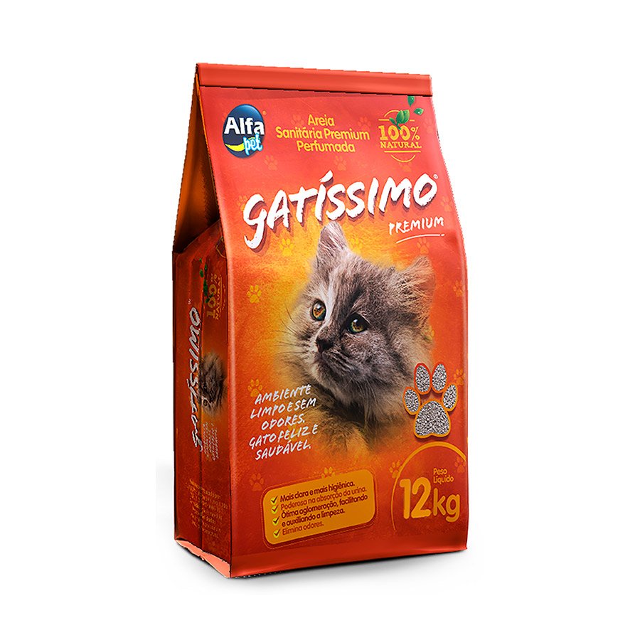 Areia Higiênica Gatíssimo Para Gatos 12kg - Pets
