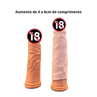 Capa Peniana Extensora CyberSkin Aumento Peniano Veste Como Camisinha Sex Shop