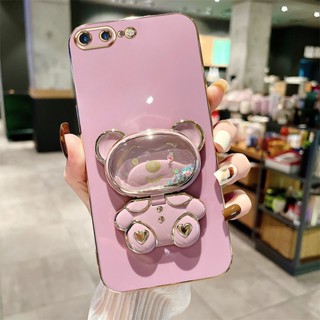 Capa Para Telefone iPhone 11 Pro Max 6 6S Plus 7 8 SE2020 X XS XR 2022 Suporte Estrela De Fluido De Rolamento De Cartoon TPU Eletroplatado De Proteção Da Câmera De Silicone Soft Case