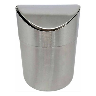 Mini Lixeira Em Inox Swing Pia Cozinha Café 1,5l