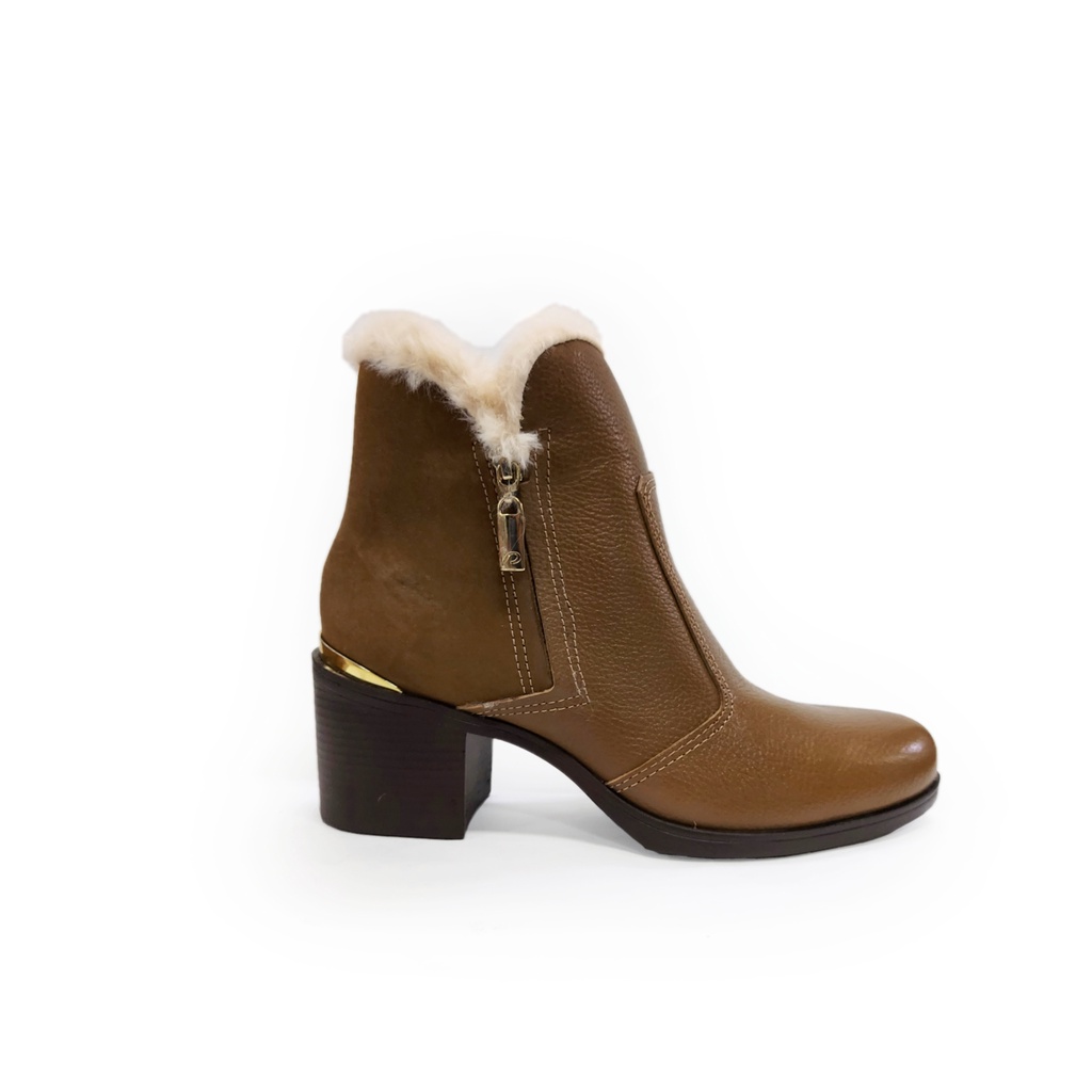 Bota Feminina Couro Cano Curto Forrada com Lã Original: Onde Comprar | BuscaProdutos