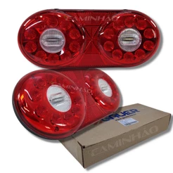 Par Lanterna Traseira Carreta Randon LED LE/LD Refil 12V 24V Universal 2011..