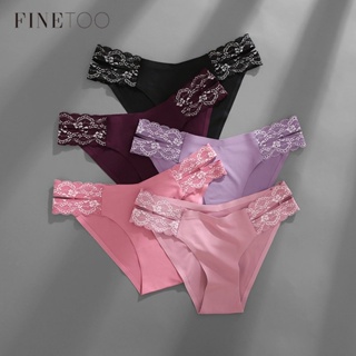 Finetooo 3Pcs/Set Roupas Íntimas Sem Costura Para Mulheres Calcinha Sexy Respirável em Oferta na Shopee